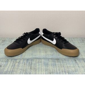 Size 10.5 - Nike Court Shot Black White-Gum Light Brown FQ8146-003 New No Box.